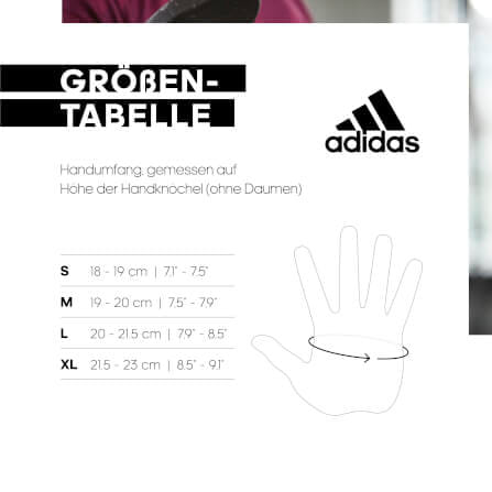 ถุงมือผู้หญิง Performance ADIDAS ADGB-13254-NL สีขาว ไซส์ M_9